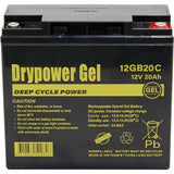 Drypower 12GB20C 12V 20AH Gel Battery