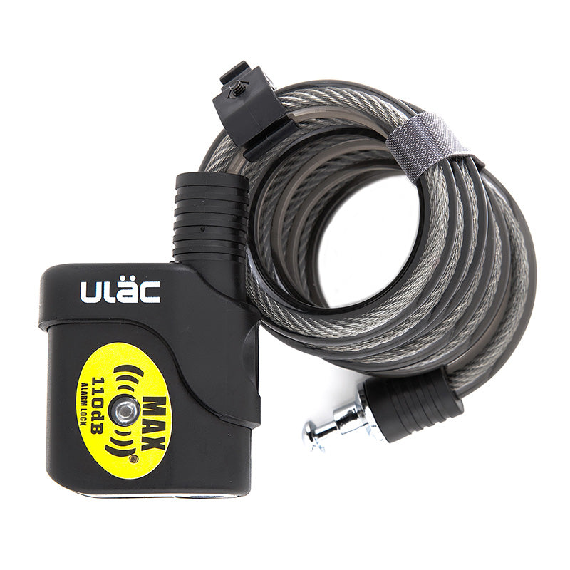 ALARM CABLE LOCK 12MM X 120CM- BLACK