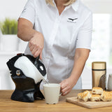 Uccello Powered Kettle Tipper Black and White