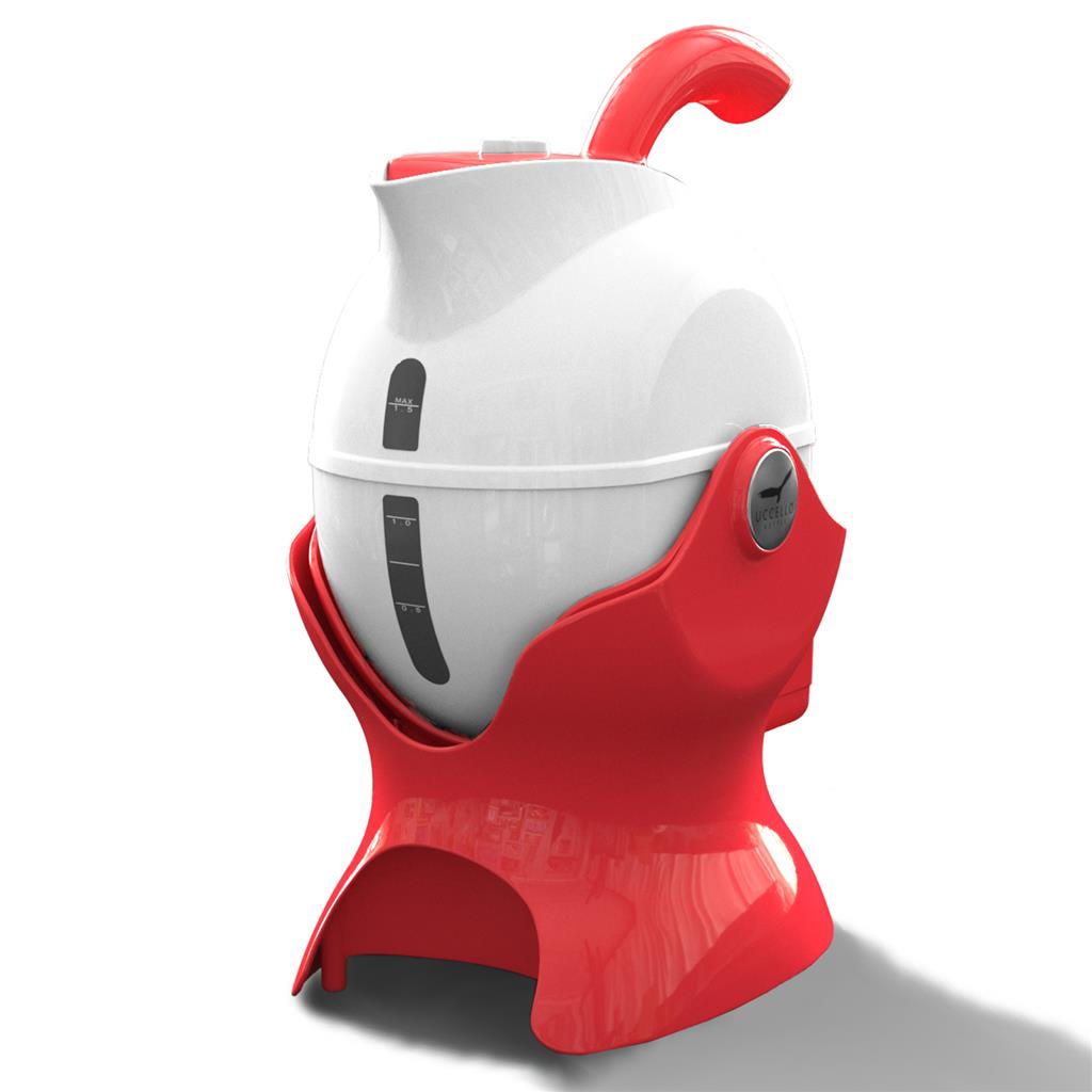 Uccello Powered Kettle Tipper Red and White