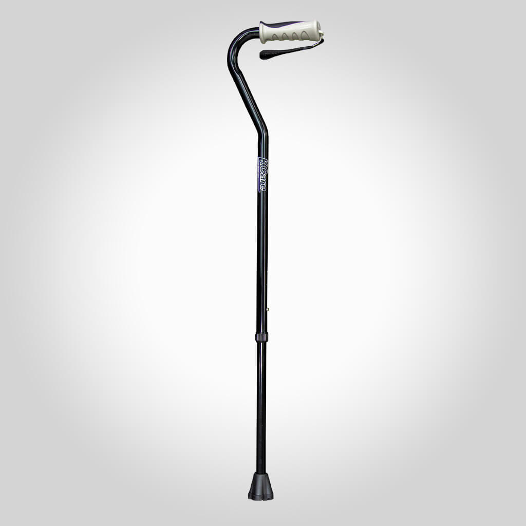 Swan Neck Cane Black