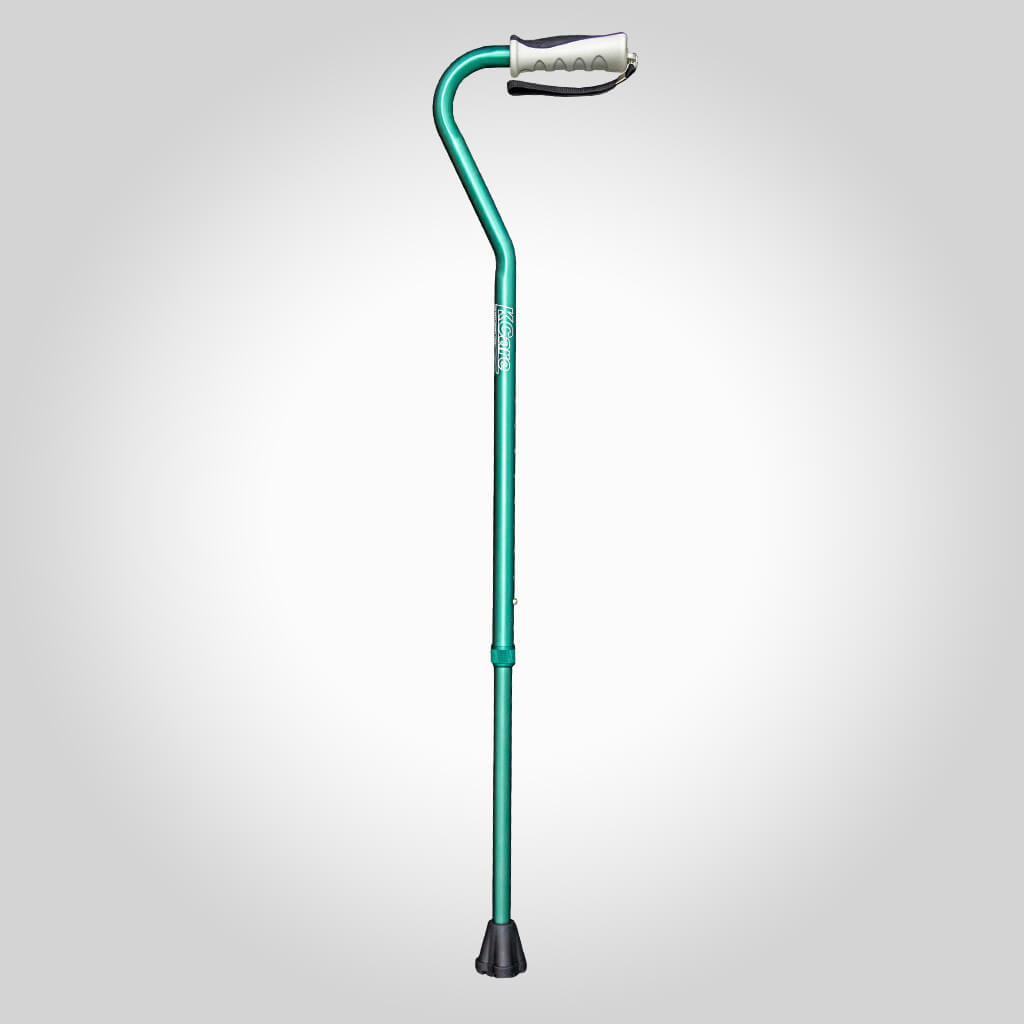 Swan Neck Cane Green