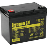 Drypower 12GB36C 12V 36AH Gel Battery