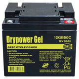 Drypower 12GB50C 12V 50AH Gel Battery