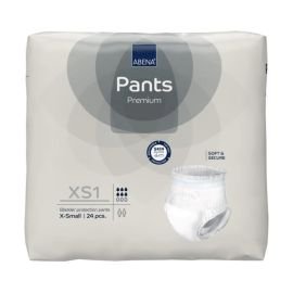 ABENA Pants Premium XS1 Extra Small Grey - Carton of 96 (4 Packs of 24)