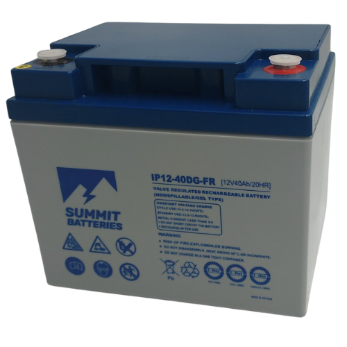 SUMMIT IP12-40DG-FR GEL DEEP CYCLE BATTERY 12V 40AH