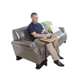 Universal Swivel Tray Table - Over Bed / Over Chair Table (Bamboo)