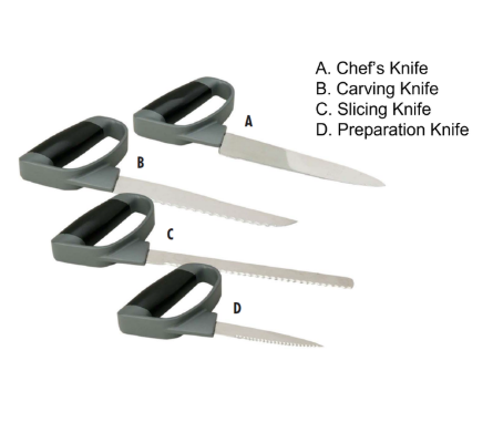 Homecraft Reflex Comfort Grip Kitchen Knives